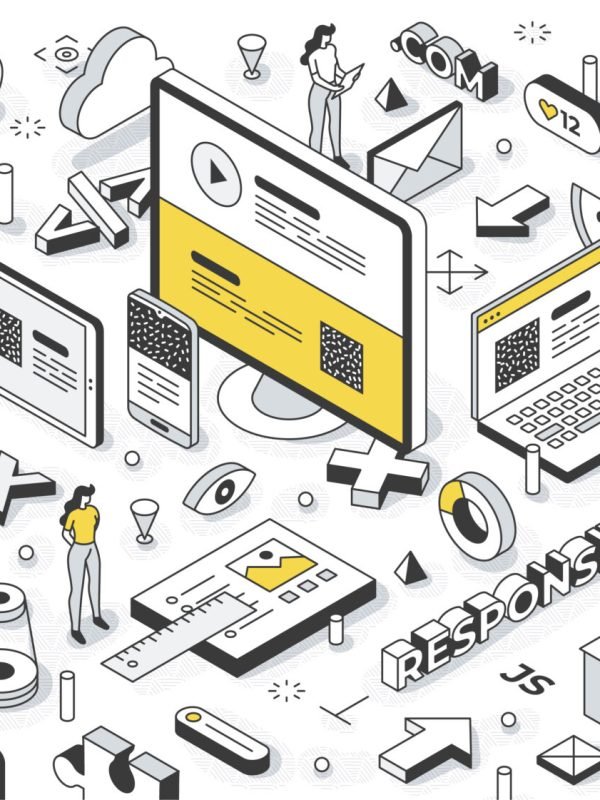 Website_Design_Isometric_Banner website constructie